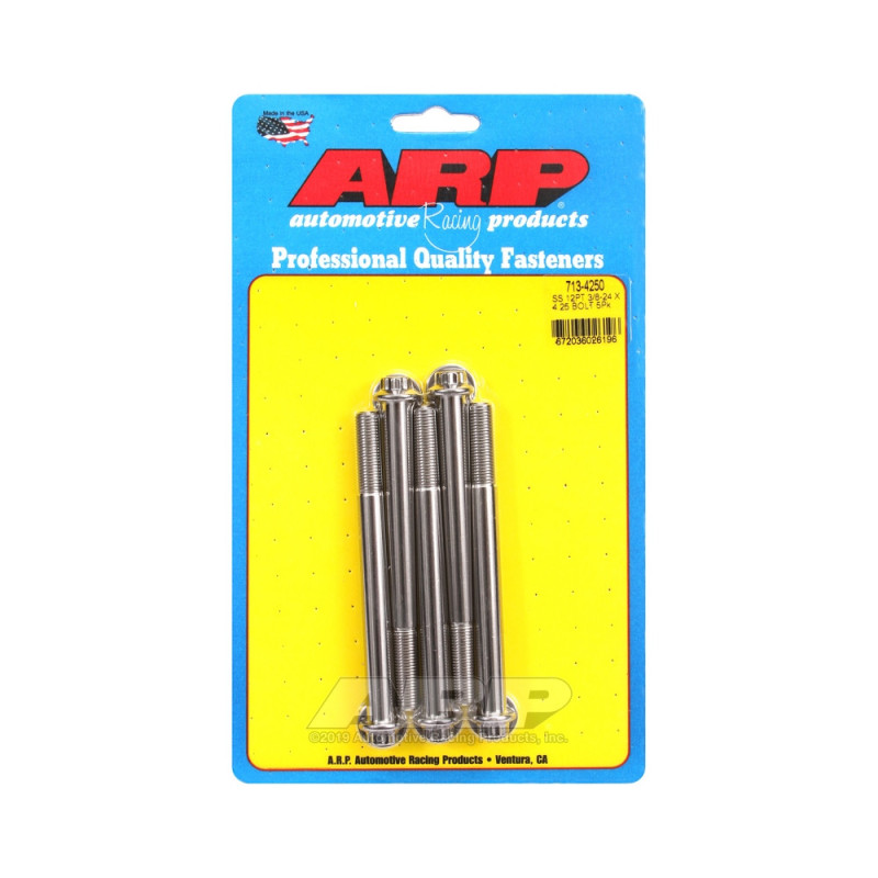 Șuruburi și piulițe universale ARP cu cap mic 3/8-24 – Oțel inoxidabil, 12 bucăți x 5 - ARP-713-4250 - 713-4250 - 3666618197692